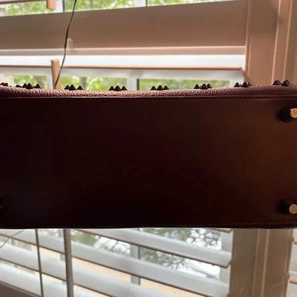 Christian Louboutin Paloma Studded Medium Bag Bordeaux Excellent Condition - Picture 12 of 14